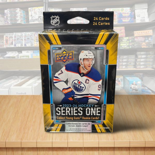 2023-24 Upper Deck Series 1 Hockey Hanger Box - 24 Cards Per Box Image 1