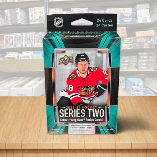 2023-24 Upper Deck Series 2 Hockey Hanger Box - 24 Cards Per Box Image 1