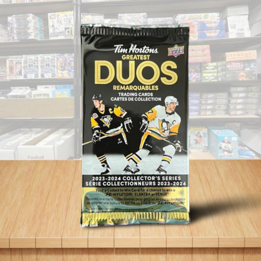 2023-24 Upper Deck Tim Hortons Duos Hockey Hobby Pack - Canadian Exclusive  Image 1