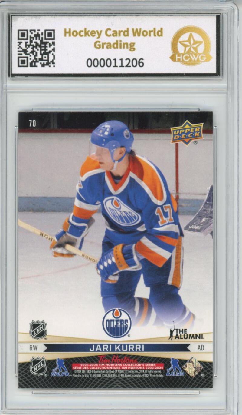 2023-24 Upper Deck Tim Hortons Duos #70 Gretzky / Kurri Hockey Graded HCWG 9 Image 2