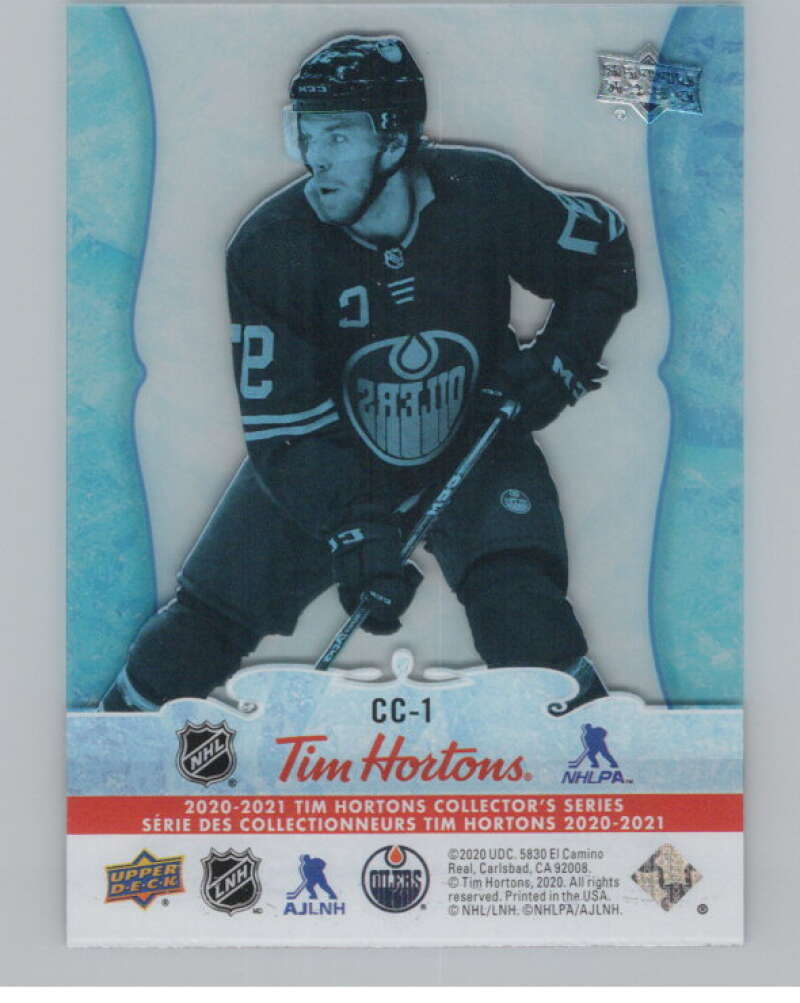 2020-21 Upper Deck Tim Hortons Clear Cut Phenoms Connor McDavid V98195 Image 2