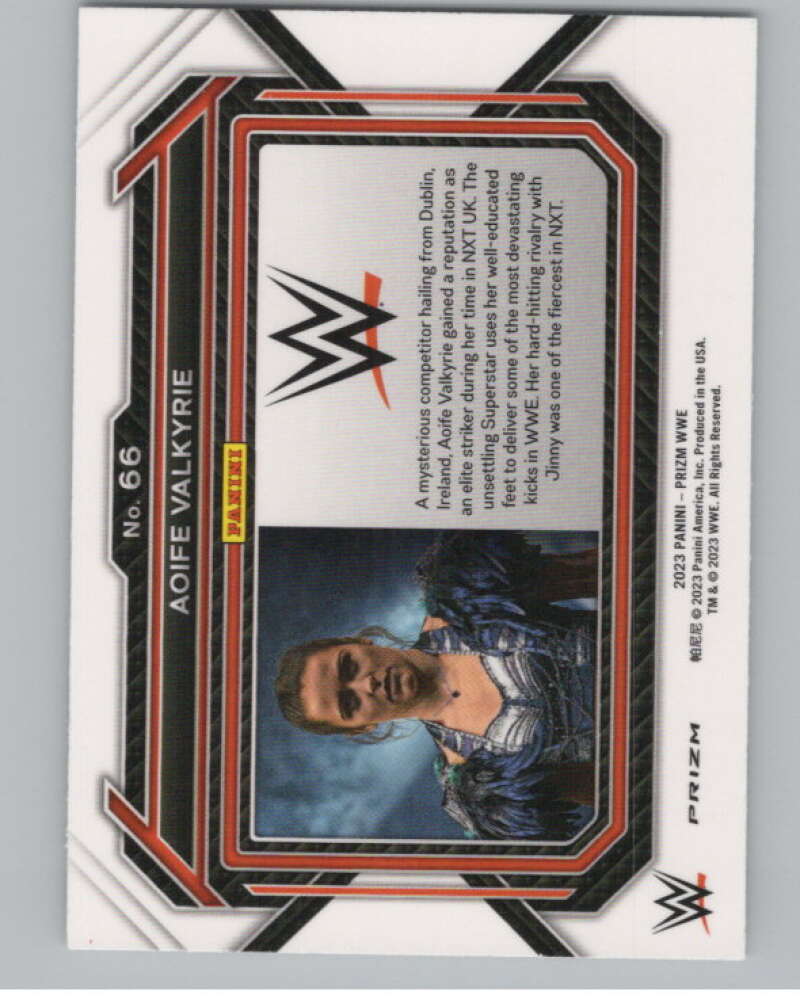 2023 Panini Prizm Horizontal Prizms Ice #66 Aoife Valkyrie WWE V98270 Image 2