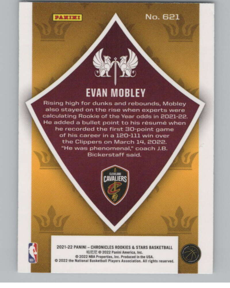 2021-22 Panini Chronicles #621 Evan Mobley Crusade V98285 Image 2