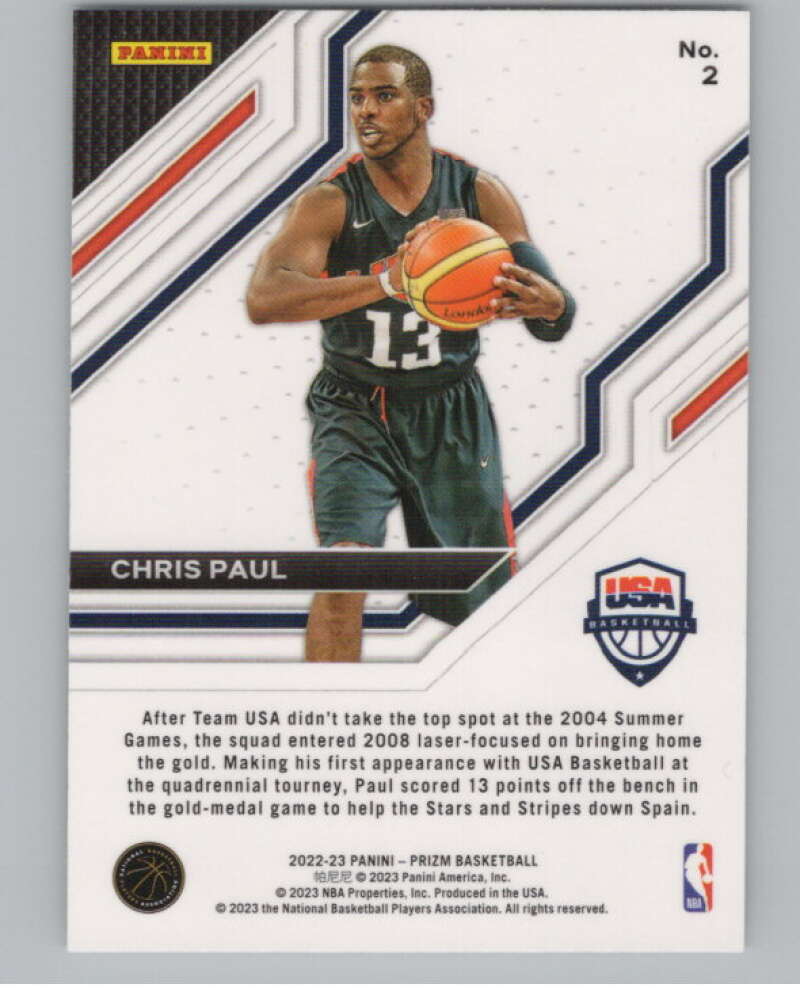 2022-23 Panini Prizm USA Basketball #2 Chris Paul USA Basketball V98303 Image 2