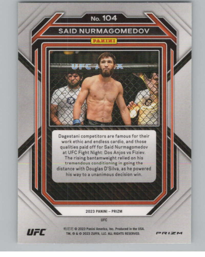 2023 Panini Prizm UFC Prizms Green #104 Said Nurmagomedov V98355 Image 2