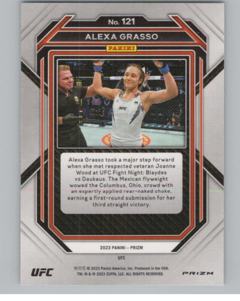 2023 Panini Prizm UFC Prizms Green #121 Alexa Grasso Vertical V98356 Image 2