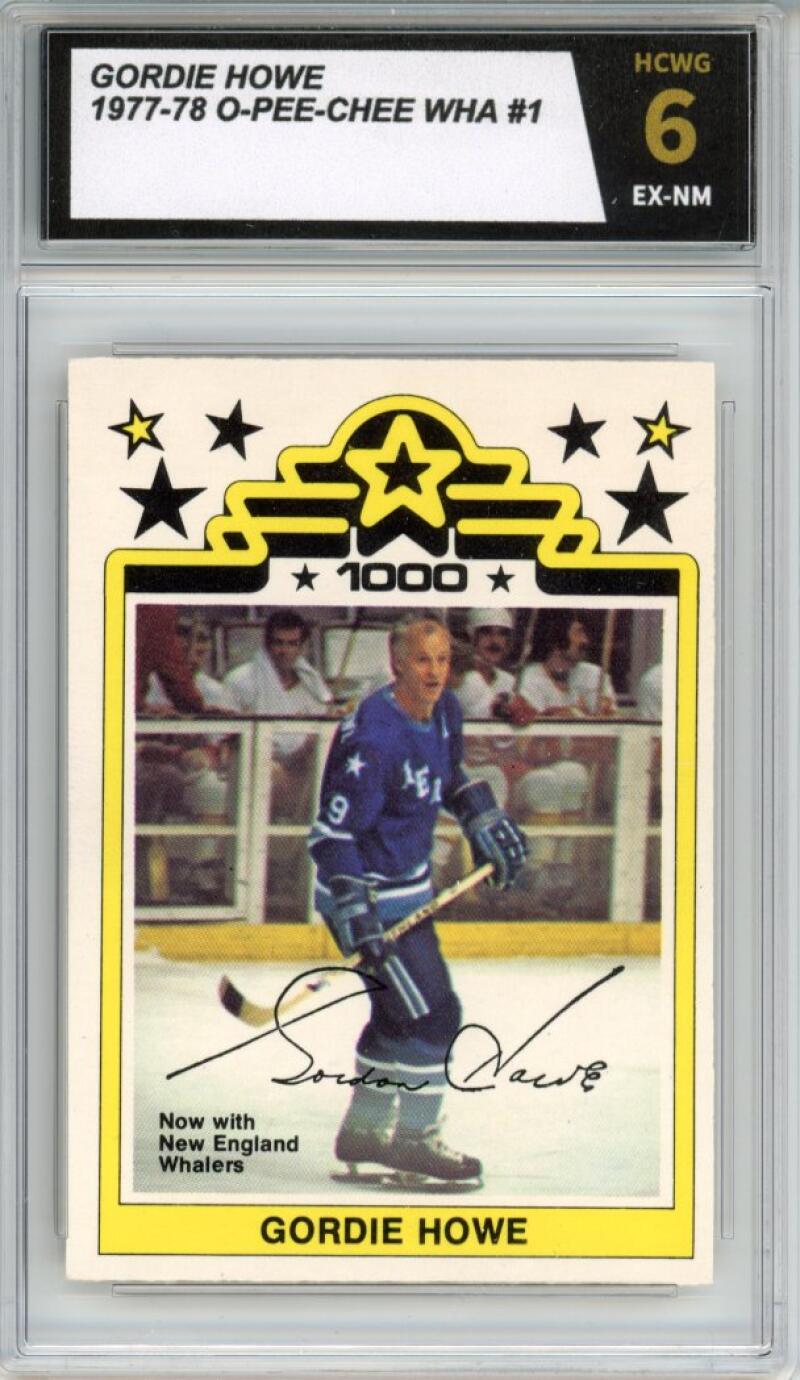 1977-78 O-Pee-Chee WHA #1 Gordie Howe Graded Hockey HCWG 6 Image 1