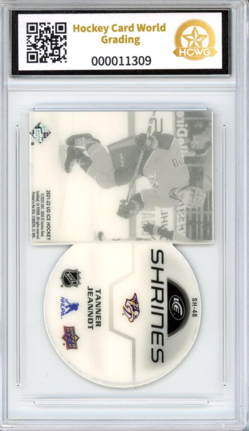 2021-22 Upper Deck Ice Shrines #SH48 Tammer Jeannot Graded Mint HCWG 9 Image 2