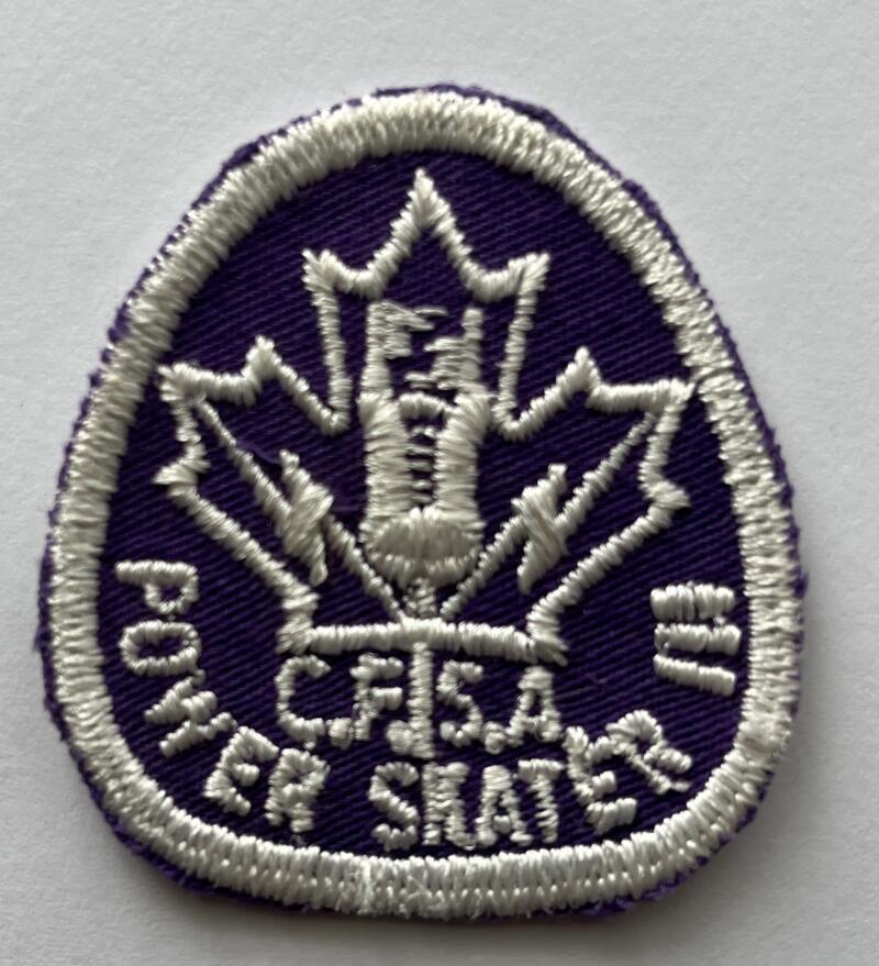 Power Skater III Skate Canada C.F.S.A Purple Patch 1.75"x2" Image 1