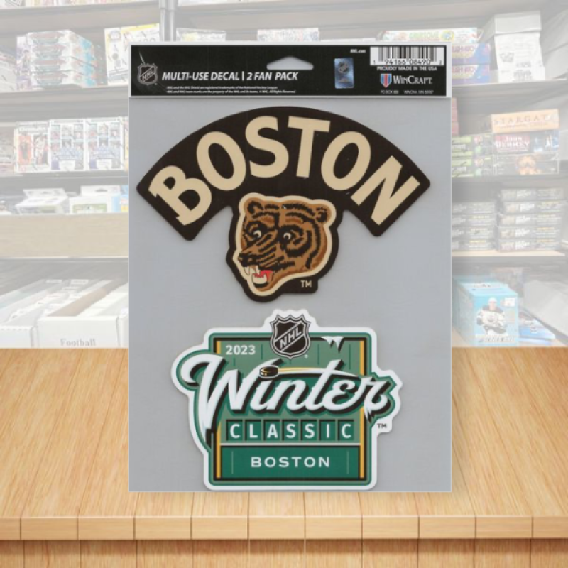 Boston Bruins Winter Classic 2023 Multi-Use Perfect Cut Decals Sheet 5.5"x7" Image 1