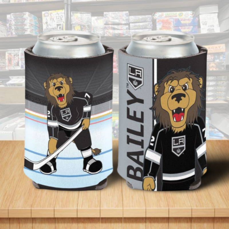 Los Angeles Kings Bailey Mascot Hockey Can Cooler 12oz Holder Double Sided Image 1