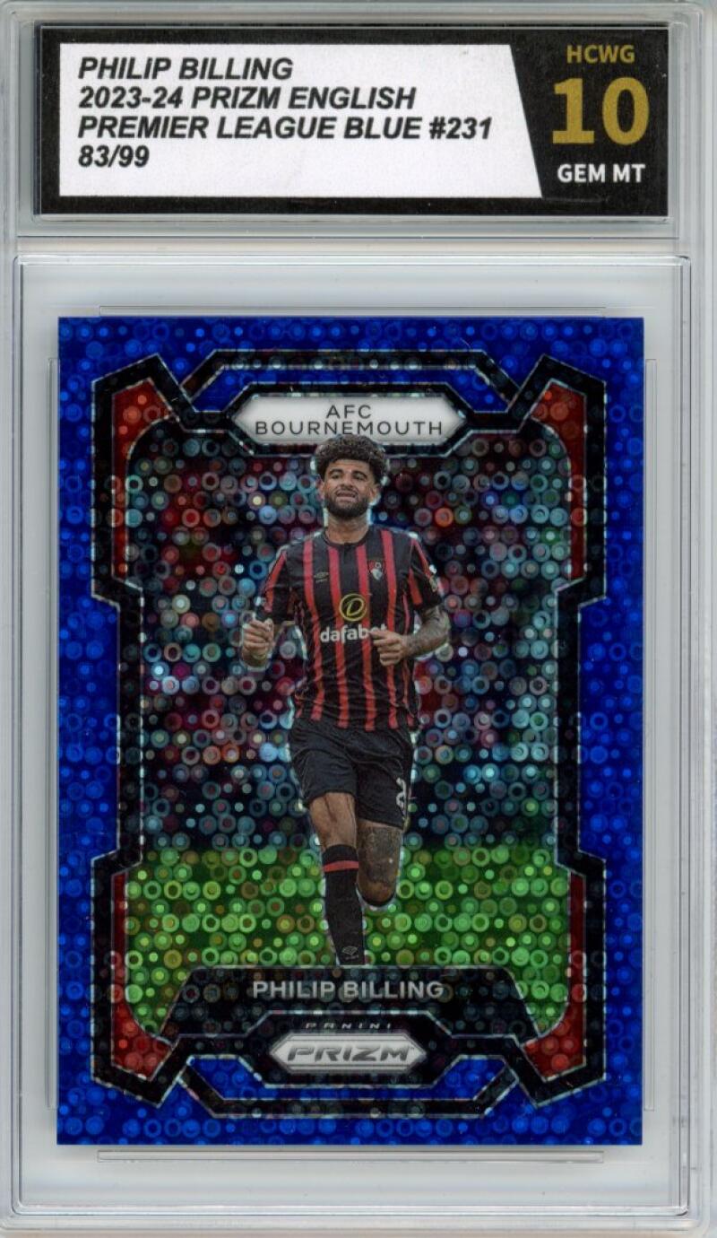 2023-24 Prizm English Premier League Blue #231 Philip Billing 83/99 HCWG 10 Image 1