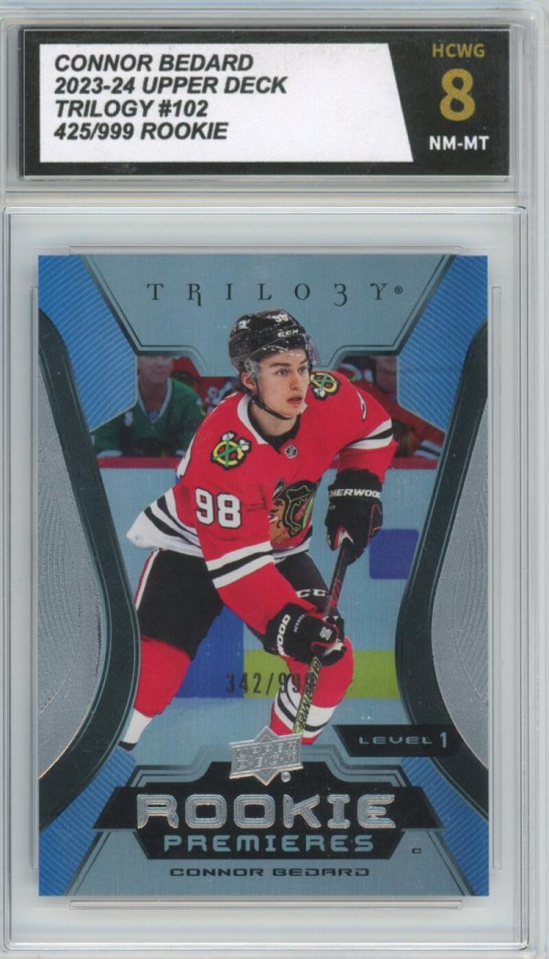 2023-24 Upper Deck Trilogy #102 Connor Bedard Rookie RC HCWG 8 - 11334 Image 1