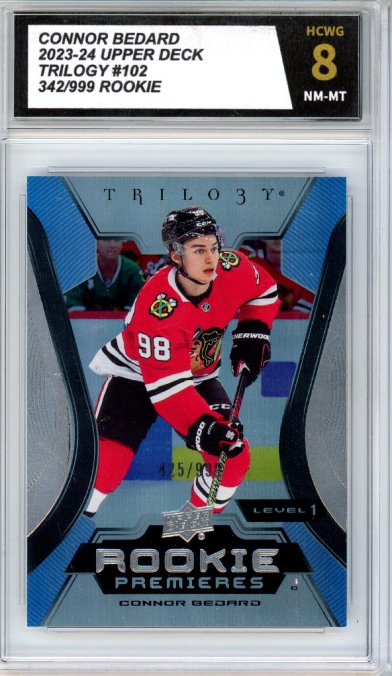 2023-24 Upper Deck Trilogy #102 Connor Bedard Rookie RC HCWG 8 - 11335 Image 1