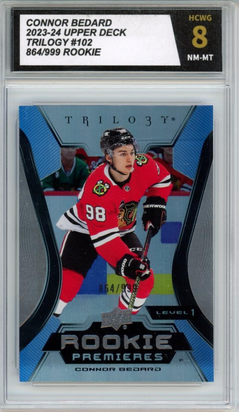 2023-24 Upper Deck Trilogy #102 Connor Bedard Rookie RC HCWG 8 - 11339 Image 1