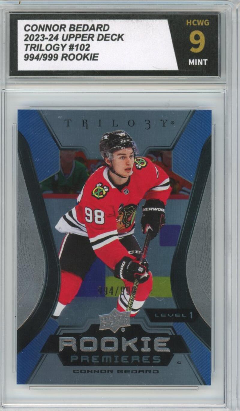 2023-24 Upper Deck Trilogy #102 Connor Bedard Rookie RC HCWG 8 - 11348 Image 1