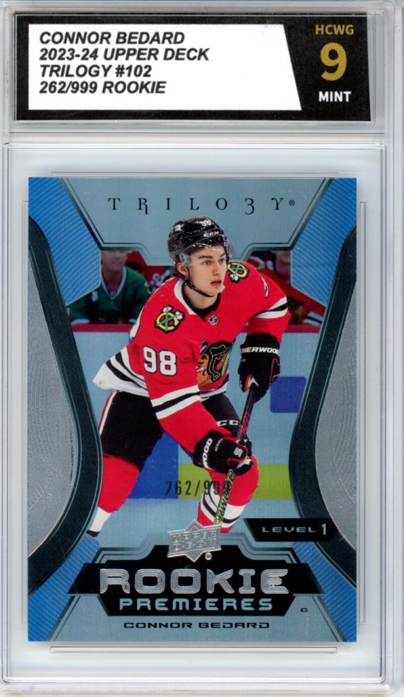 2023-24 Upper Deck Trilogy #102 Connor Bedard Rookie RC HCWG 9 - 11337 Image 1