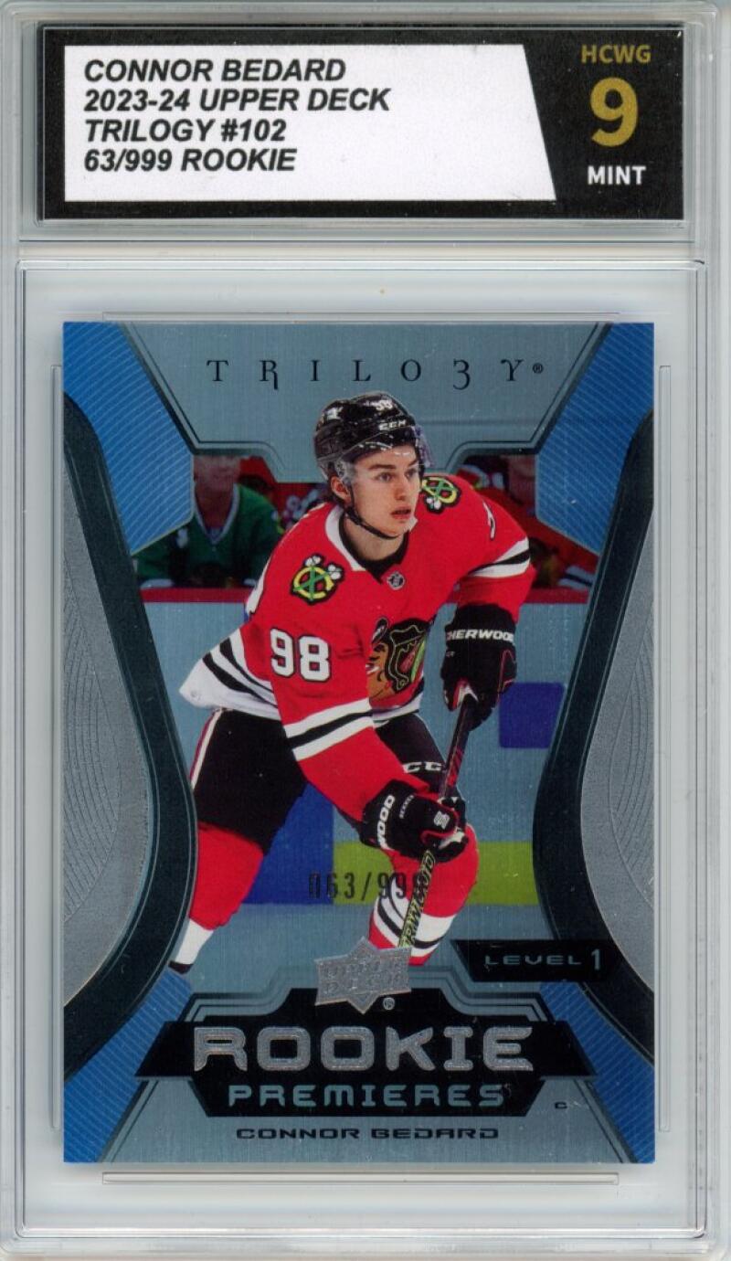 2023-24 Upper Deck Trilogy #102 Connor Bedard Rookie RC HCWG 9 - 11339 Image 1