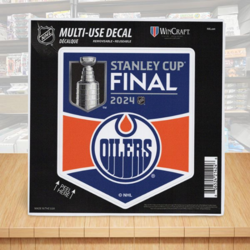 Edmonton Oilers 2024 Western Conference Stanley Cup Final Multi-Use Decal 6"x6" Image 1