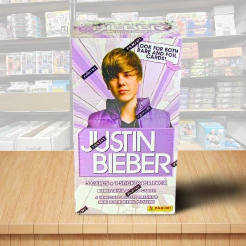 2010 Panini Justin Bieber Trading Cards 9 Pack Sealed Box Image 1