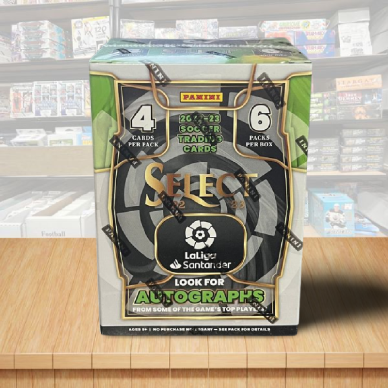 2022-23 Panini Select La Liga Soccer Factory Sealed Box - 6 Packs Image 1