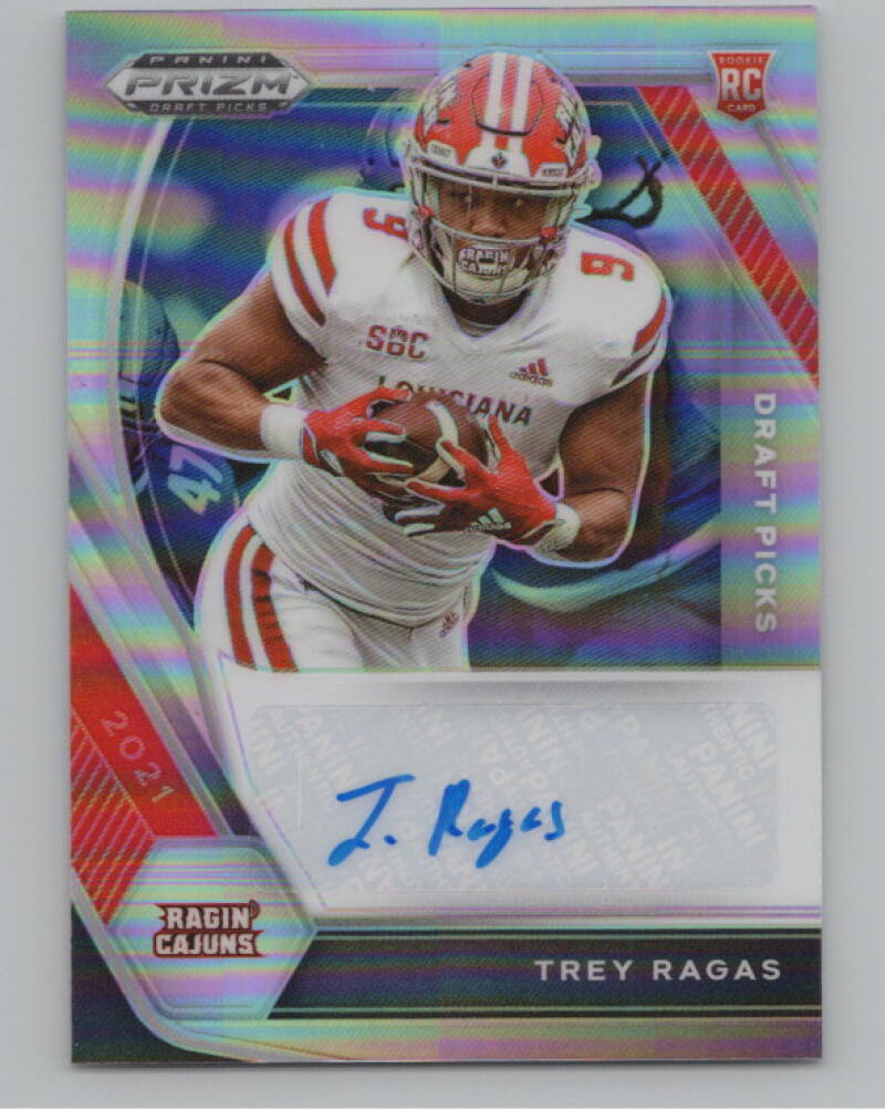 2021 Panini Prizm Draft Picks Autographs Trey Ragas Rookie V98716 Image 1