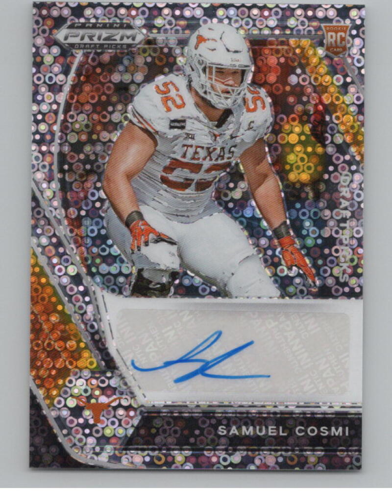 2021 Panini Prizm Draft Picks Autographs Prizms Circles Samuel Cosmi RC V98720 Image 1