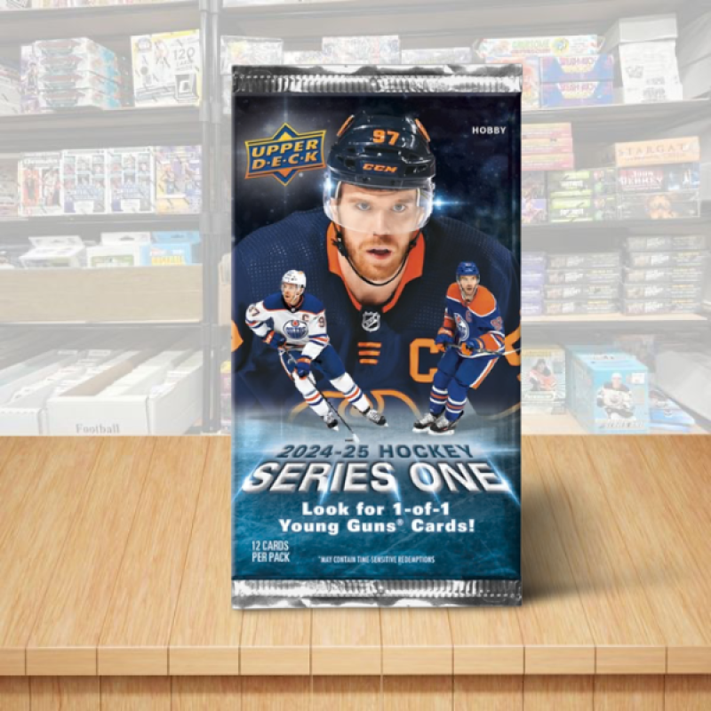 2024-25 Upper Deck Series 1 Hockey Hobby PACK - 12 cards Per Pack Image 1
