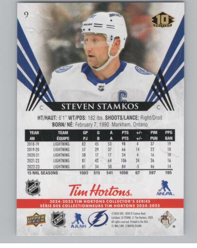 2024-25 Upper Deck Tim Hortons Hockey #9 Steven Stamkos Image 2