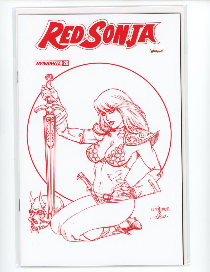 Red Sonja #26 Linsner 1:25 Tint FOC Dynamite Comic Mint VARIANT - B1-29 Image 1