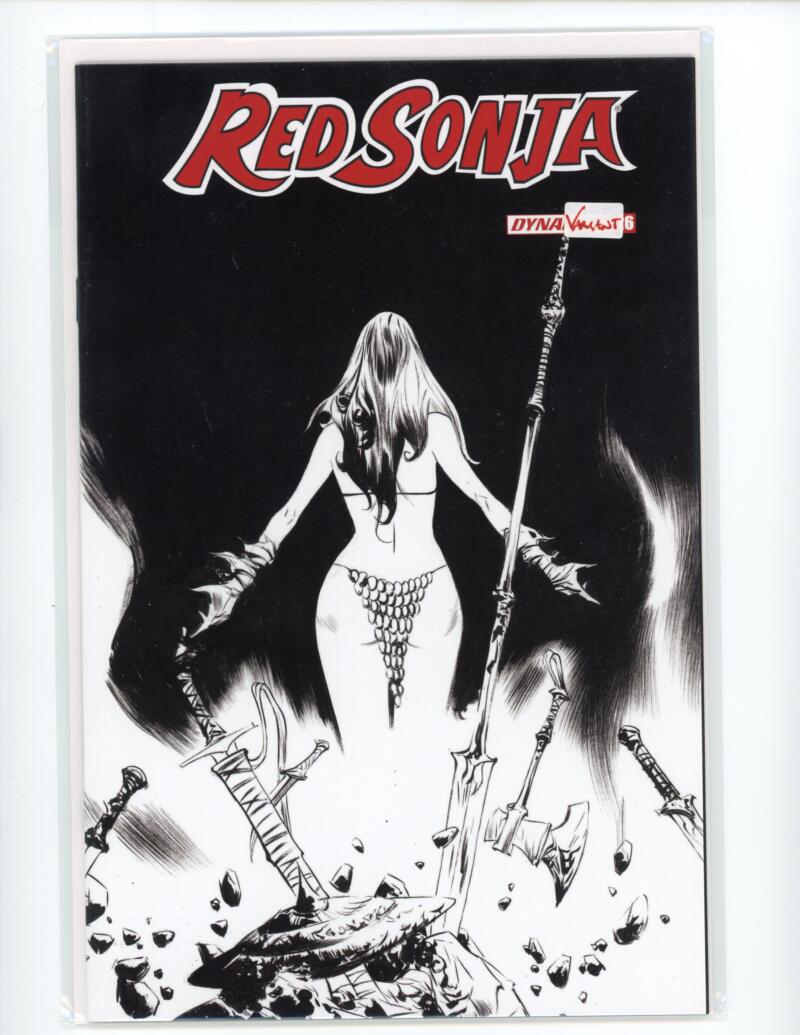 Red Sonja #26 Linsner 1:25 B&W Dynamite Comic Mint VARIANT - B1-30 Image 1