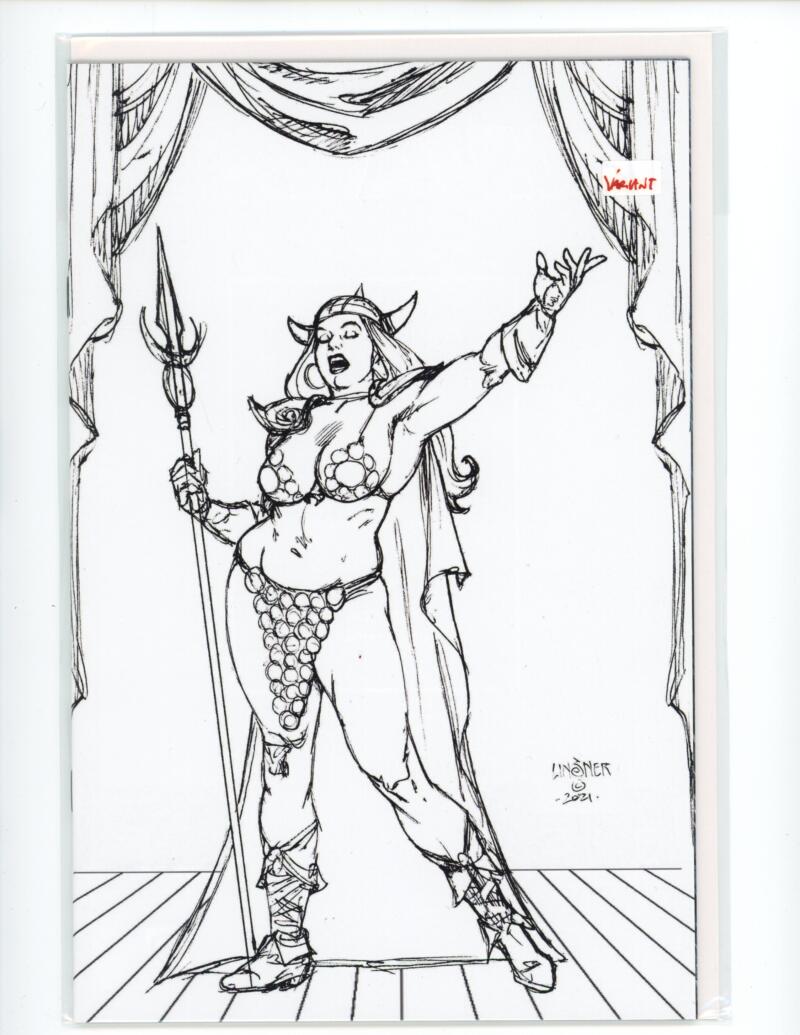 Sonjaversal #6 B&W Michael Linsner Virgin Dynamite Comic Mint VARIANT - B1-42 Image 1