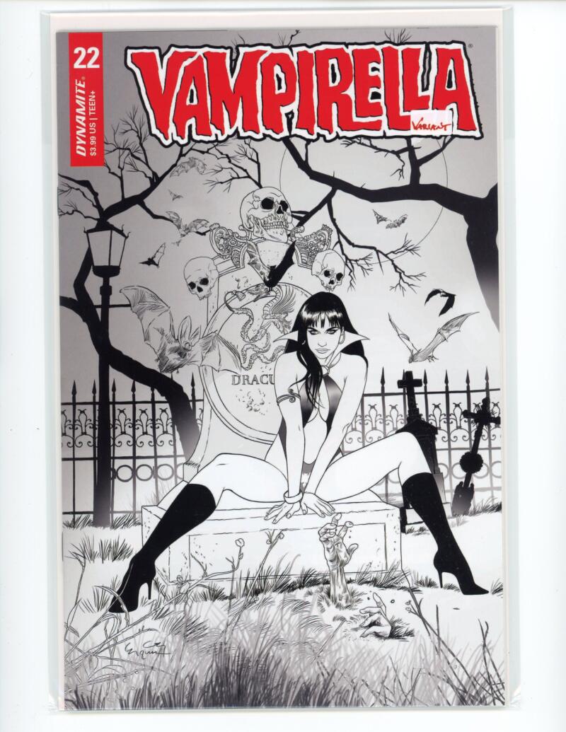 Vampirella #22 G Gunduz 1:20 B&W Comic Mint VARIANT - B1-59 Image 1