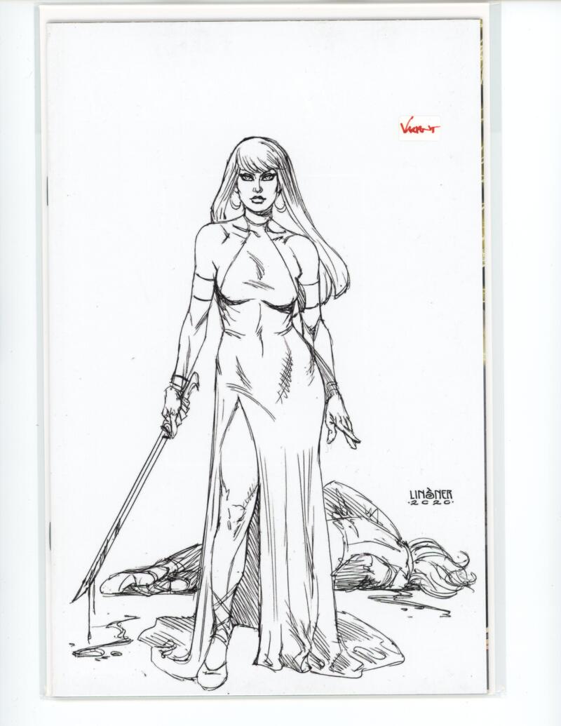 Sonjaversal #2 Linsner 2020 1:20 B&W Comic Mint VARIANT - B1-72 Image 1