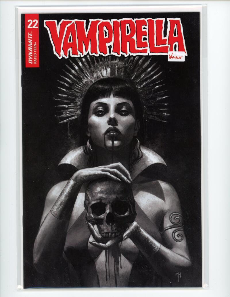 Vampirella #22 Mastrazzo B&W 1:40 Dynamite Comic Mint VARIANT - B1-84 Image 1