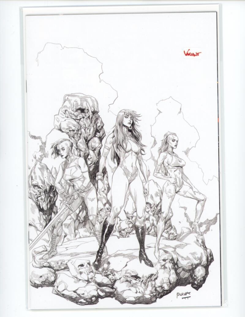 Sacred Six #10 B&W 1:25 Virgin Dynamite Comic Mint VARIANT - B1-108 Image 1