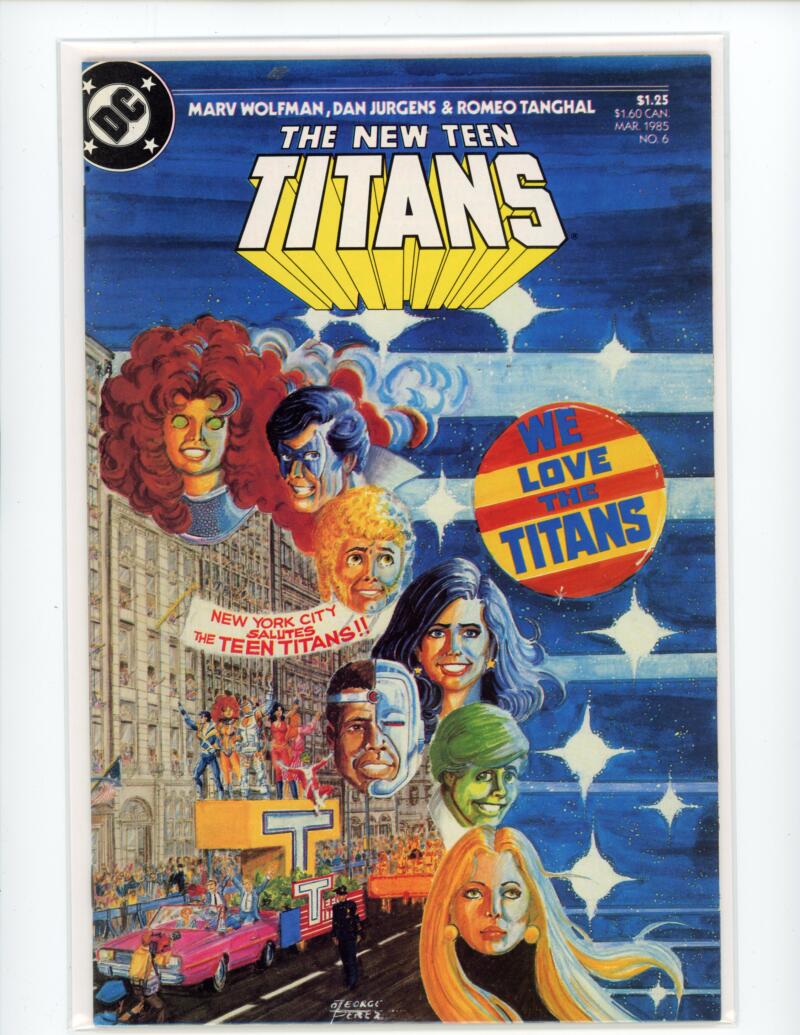 DC The New Teen Titans #6 March 1985 Comic NM-Mint - B2-13 Image 1