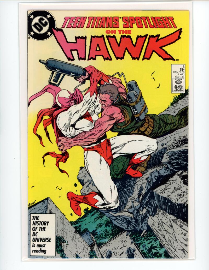 DC Teen Titans Spotlight Hawk #8 March 1987 Comic NM-Mint - B2-26 Image 1