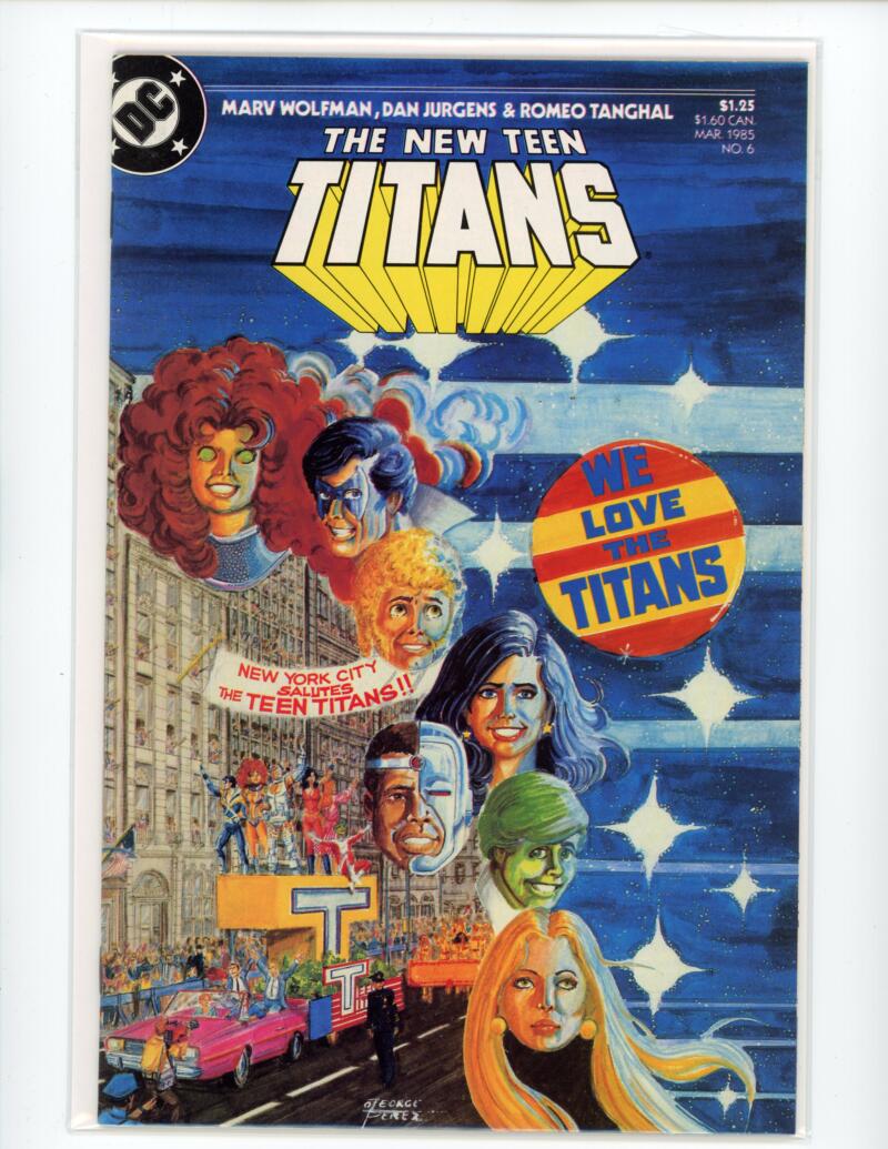 DC The New Teen Titans #6 March 1985 Comic NM-Mint - B2-27 Image 1