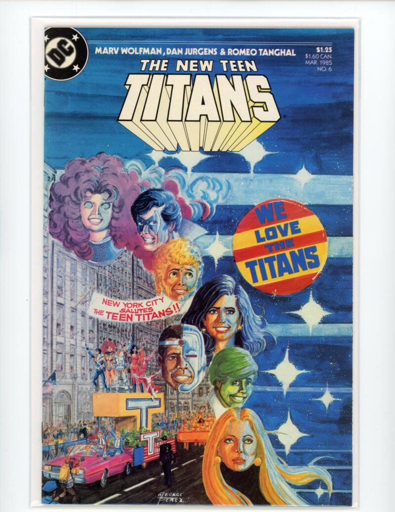 DC The New Teen Titans #6 March 1985 Comic NM-Mint - B2-29 Image 1