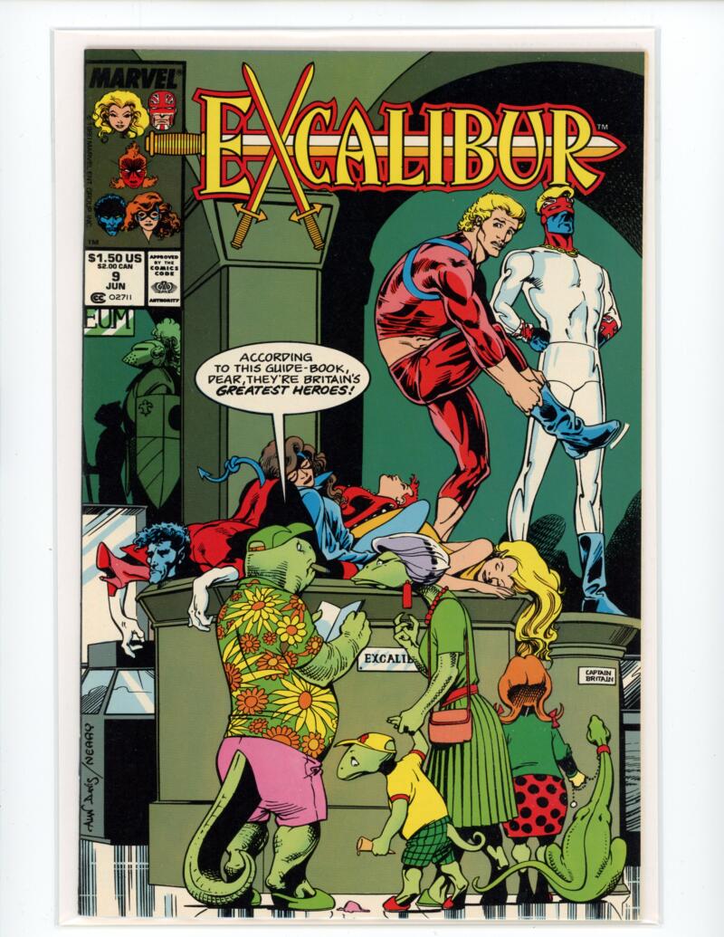 Marvel Excalibur #9 June 1989 Comic Book NM-Mint - B2-30 Image 1