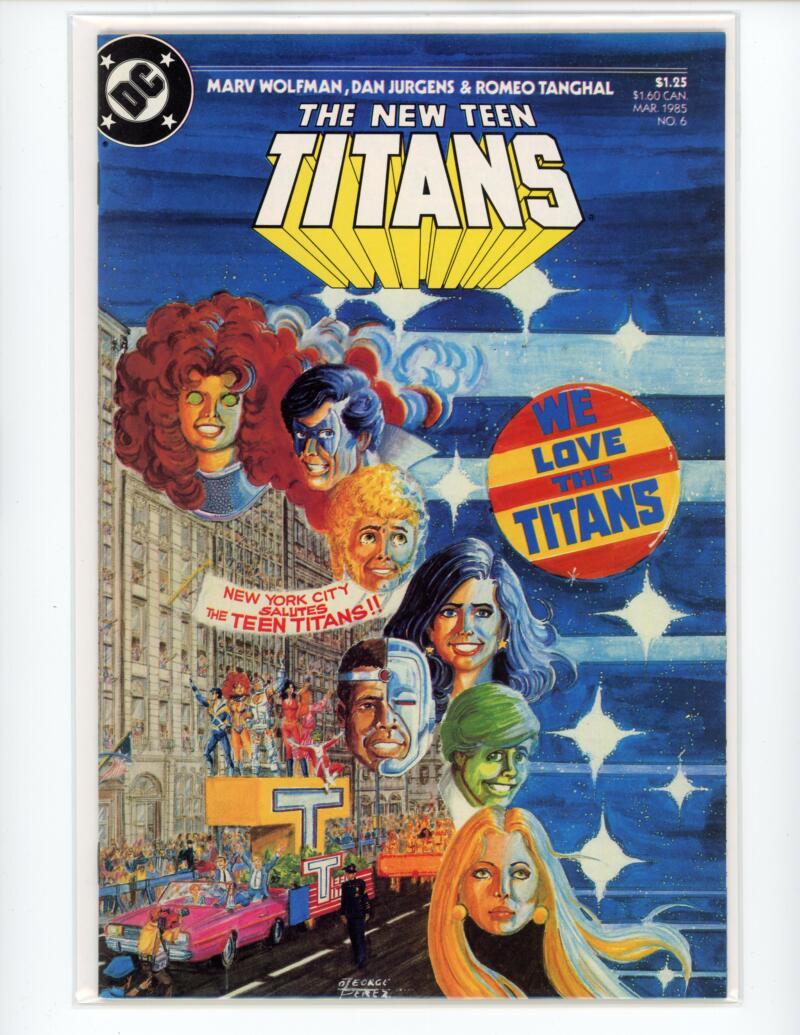 DC The New Teen Titans #6 March 1985 Comic NM-Mint - B2-42 Image 1