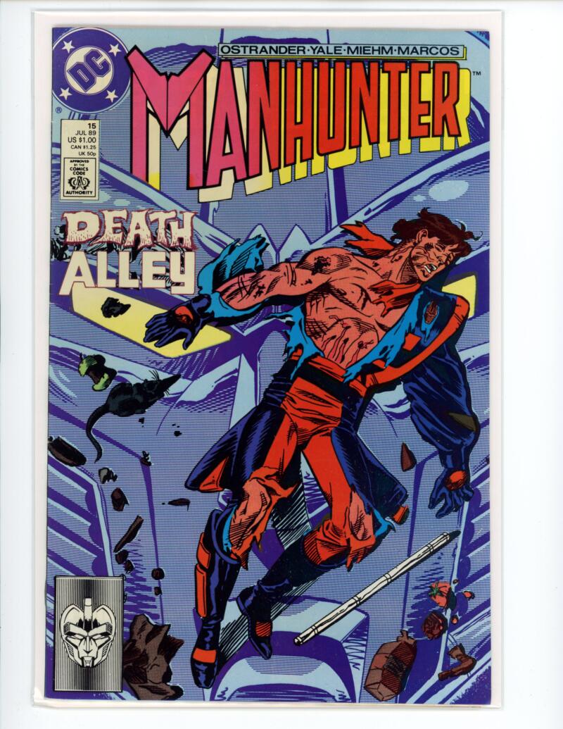 DC Manhunter Death Alley #15 July 1989 Comic NM-Mint - B2-50 Image 1