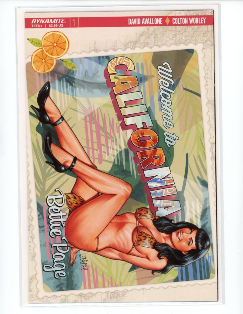 Bettie Page Welcome To California #1 Linsner Dynamite Comic NM-Mint - B2-110 Image 1