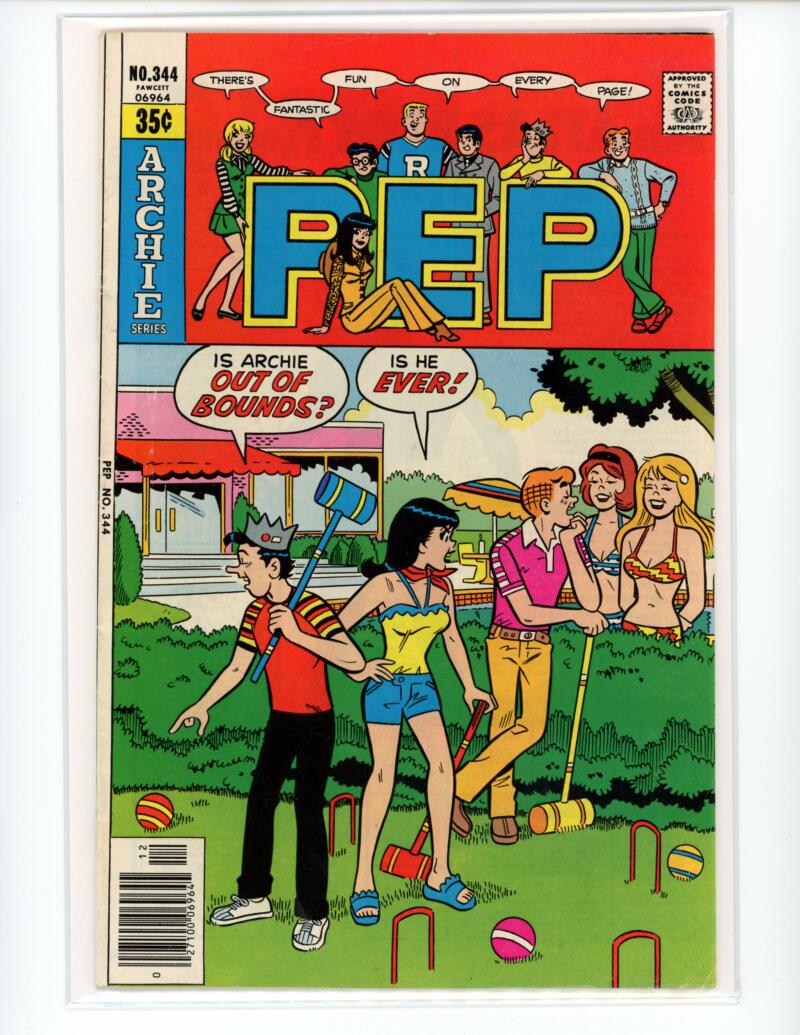 Pep Archie Series #344 1978 Comic VF-NM - B2-116 Image 1