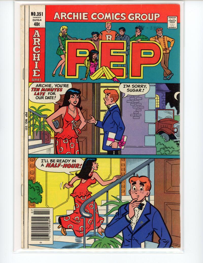 Pep Archie Series #351 1979 Comic VF-NM - B3-1 Image 1