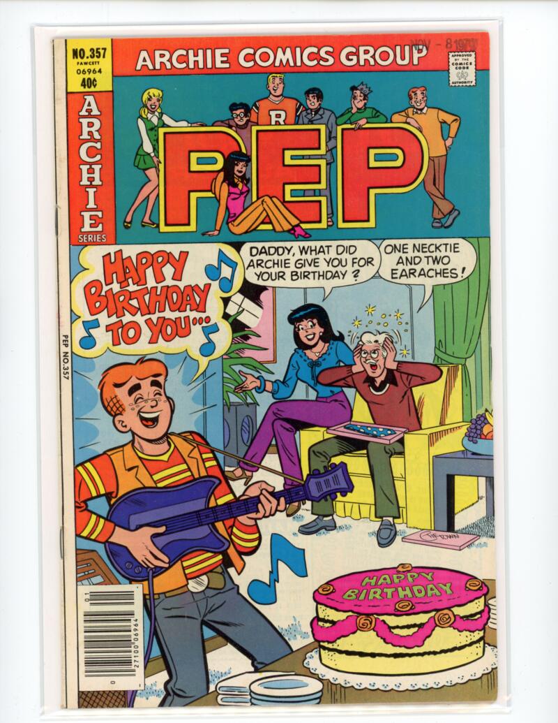Pep Archie Series #357 1980 Comic VF-NM - B3-3 Image 1