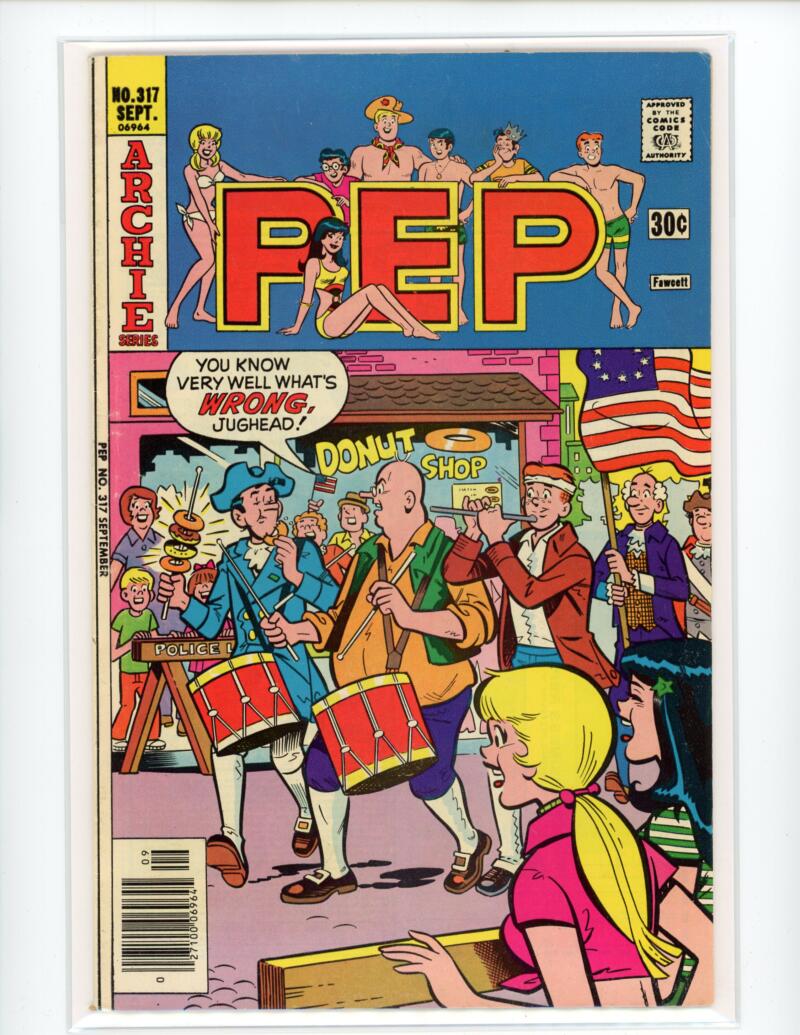 Pep Archie Series #317 1976 Comic VF-NM - B3-4 Image 1