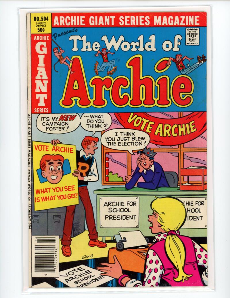 Archie The World of Archie #504 1981 Comic VF-NM - B3-16 Image 1