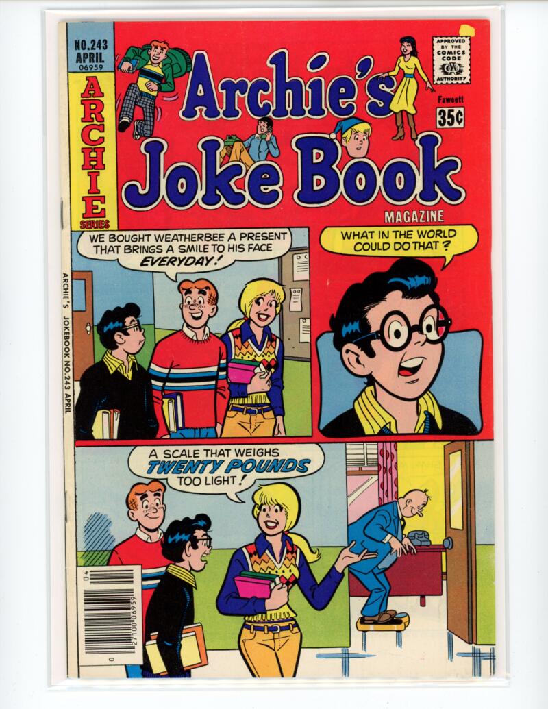 Archie Archie's Joke Book Magazine #243 1978 Comic VF-NM - B3-19 Image 1